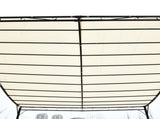 3x3 m Wall Mounted Garden Porch-Black/Cream White T3398P323853
