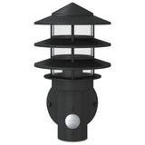 Outdoor Wall Lights with Sensors 2pcs Black Stainless Steel 4006235