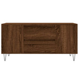 Coffee Table Brown Oak 102x44.5x50 cm Engineered Wood 831003