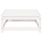 2 Piece Garden Lounge Set White Solid Pinewood 805696