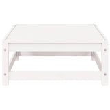 2 Piece Garden Lounge Set White Solid Pinewood 805696