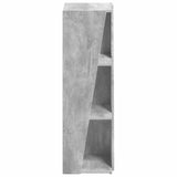 Side Shelf Concrete Grey 33 x 32 x 100.5 cm Engineered Wood 892420