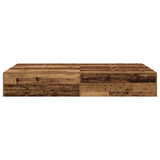 Storage Bed Frame Old Wood 120 x 190 cm Engineered Wood 3335427