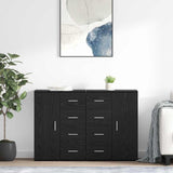 Sideboards with Drawer Corona 2 pcs Black Oak 59 x 39 x 80 cm 3402808