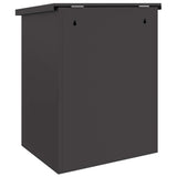 Parcel Drop Box with Storage Black 47.5 x 38 x 59 cm Steel 874940