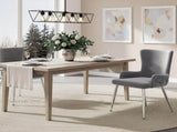 Velvet dining chair, set of 2, luxurious living room/bedroom lounge chair with four silver-colored N606P389327G