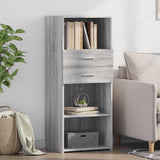 Highboard Grey Sonoma 50x42.5x124 cm Engineered Wood 846178
