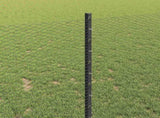 Welded Wire Fence 100 x 1 m PVC-Coated Steel Grey Mesh 3336929