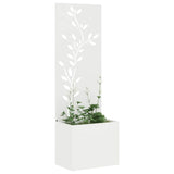 Garden Privacy Screen White 50 x 150 cm Cold-rolled steel 876477
