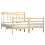 Bed Frame without Mattress 120x190 cm Small Double Solid Wood 3105285