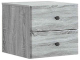 Wall-Mounted Bedside Cabinet Grey Sonoma 34.5 x 33 x 40 cm 899157
