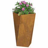 Planter Rusty 40 x 40 x 75 cm Weathering Steel 883792
