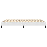 Box Spring Bed Frame White Double Faux Leather 3121184