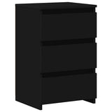Bed Cabinets 2 pcs Black 40x35x62.5 cm Engineered Wood 806214