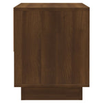 ZNTS Bedside Cabinet Brown Oak 45x34x44 cm Engineered Wood 812985