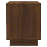 ZNTS Bedside Cabinet Brown Oak 45x34x44 cm Engineered Wood 812985