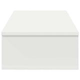 Wall Shelf with Drawers White 80x34x17 cm Engineered Wood 859950