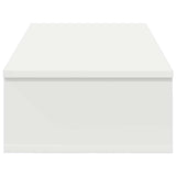 Wall Shelf with Drawers White 80x34x17 cm Engineered Wood 859950