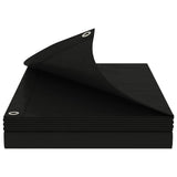 Tarpaulin with Eyelets Anthracite Grey 4 x 8 m 260 gsm PE 42039471