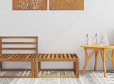 Outdoor Footstool Solid Acacia Wood Natural 59 x 59 x 37 cm 900448