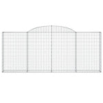Arched Gabion Baskets 13 pcs 300x30x120/140 cm Galvanised Iron 3146550