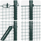 Welded Wire Fence with Concrete Base 10 x 0.5 m 3352391