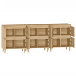Sideboards 3 pcs Sonoma Oak 60x35x70 cm Engineered Wood 3185770