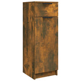 Bathroom Cabinet Smoked Oak 32x34x90 cm Engineered Wood 817057