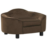 Dog Sofa Brown 67x47x36 cm Plush 171085