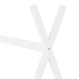 Kids Bed Frame White Solid Pine Wood 90x200 cm 283360