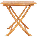 Folding Garden Table 160x80x75 cm Solid Teak Wood 48998