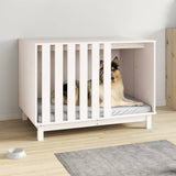 Dog House White 100x70x72 cm Solid Wood Pine 822492