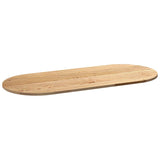 Table Top 140x60x2 cm Solid Wood Oak Oval 4009064