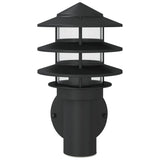 Outdoor Wall Lights 2pcs Black Stainless Steel 4006233