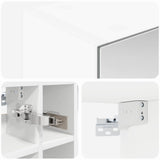Bathroom Mirror Cabinet White 60 x 14.5 x 50 cm Engineered wood 889071