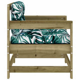 Garden Chairs with Cushions 2 pcs Impregnated Wood Pine 825568