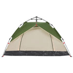 ZNTS Camping Tent Dome 3-Person Green Quick Release 4004193