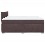 Box Spring Bed with Mattress Dark Brown 180x200 cm Fabric 3285970