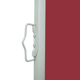 Patio Retractable Side Awning 600x160 cm Red 313378