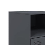 Bedside Cabinet Anthracite 34.5x39x62 cm Steel 841767