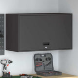 Wall Cabinet for Garage with Gas-lift Door Black 883260