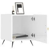 Bedside Cabinets 2 pcs High Gloss White 40x40x50 cm Engineered Wood 827505