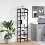 Bookshelf Grey Sonoma 40 x 29.5 x 149 cm Engineered Wood 883913