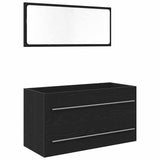 Sink Cabinet Black Oak 90 x 45 x 1.5 cm Engineered wood 862569