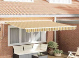 Retractable Awning Yellow 350 x 200 cm Fabric 3329705