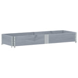 Garden Planter Grey 150x50 cm Solid Wood Pine 3295405