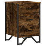 ZNTS Bedside Cabinet Smoked Oak 40x41x60 cm Engineered Wood 848526