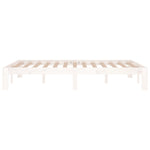 Bed Frame without Mattress White 120x190cm Small Double 810336