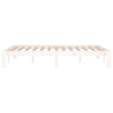Bed Frame without Mattress White 120x190cm Small Double 810336