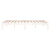 Bed Frame without Mattress White 120x190cm Small Double 810336
